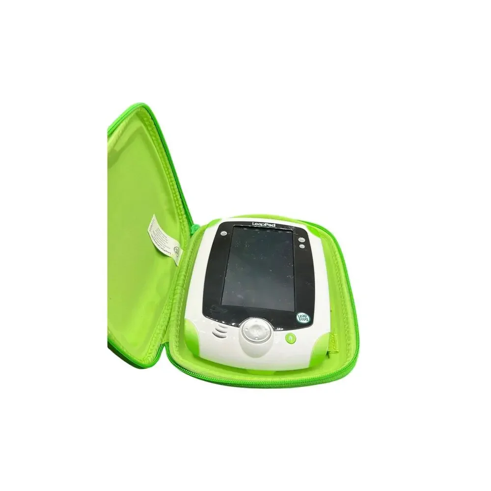 🎮LeapFrog LeapPad Tablet Neon Green w Case Retro 2010s Kids Tech Set no charger